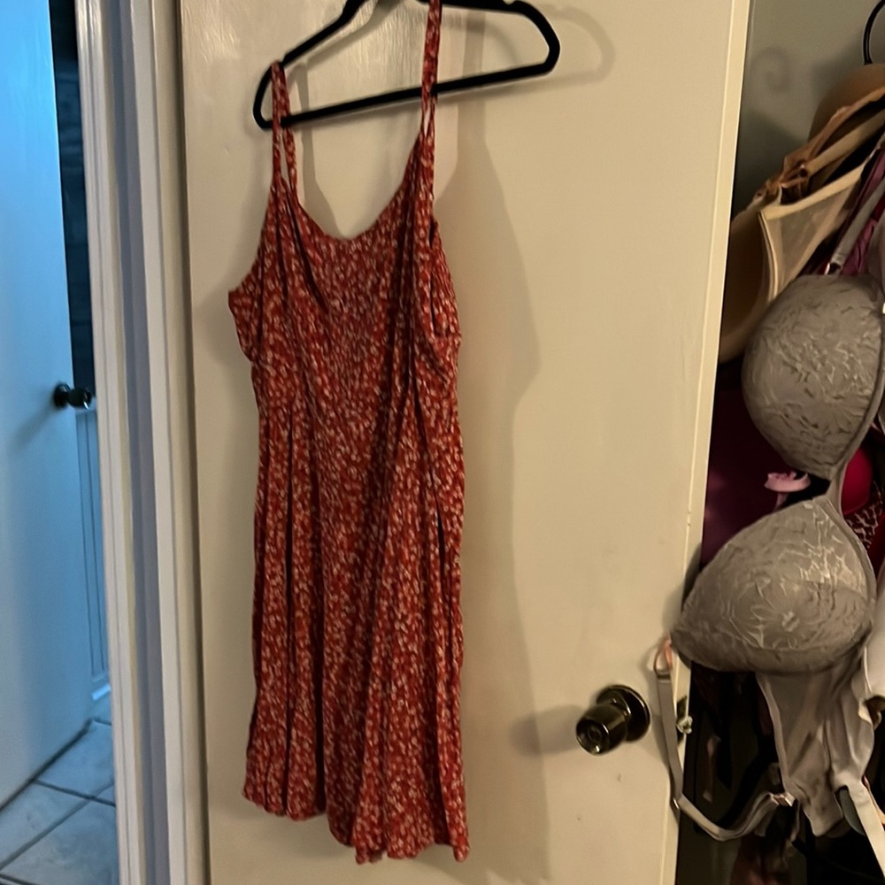 Pink xxl old navy sundress with elastic back and spaghetti straps